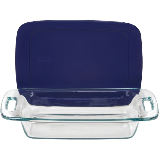 Pyrex Easy Grab 2 Qt. Glass Oblong Baking Dish with Lid