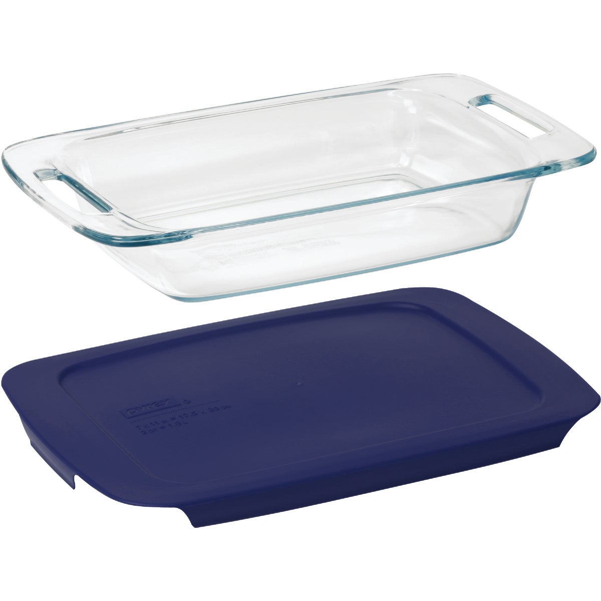 Pyrex Easy Grab 2 Qt. Glass Oblong Baking Dish with Lid