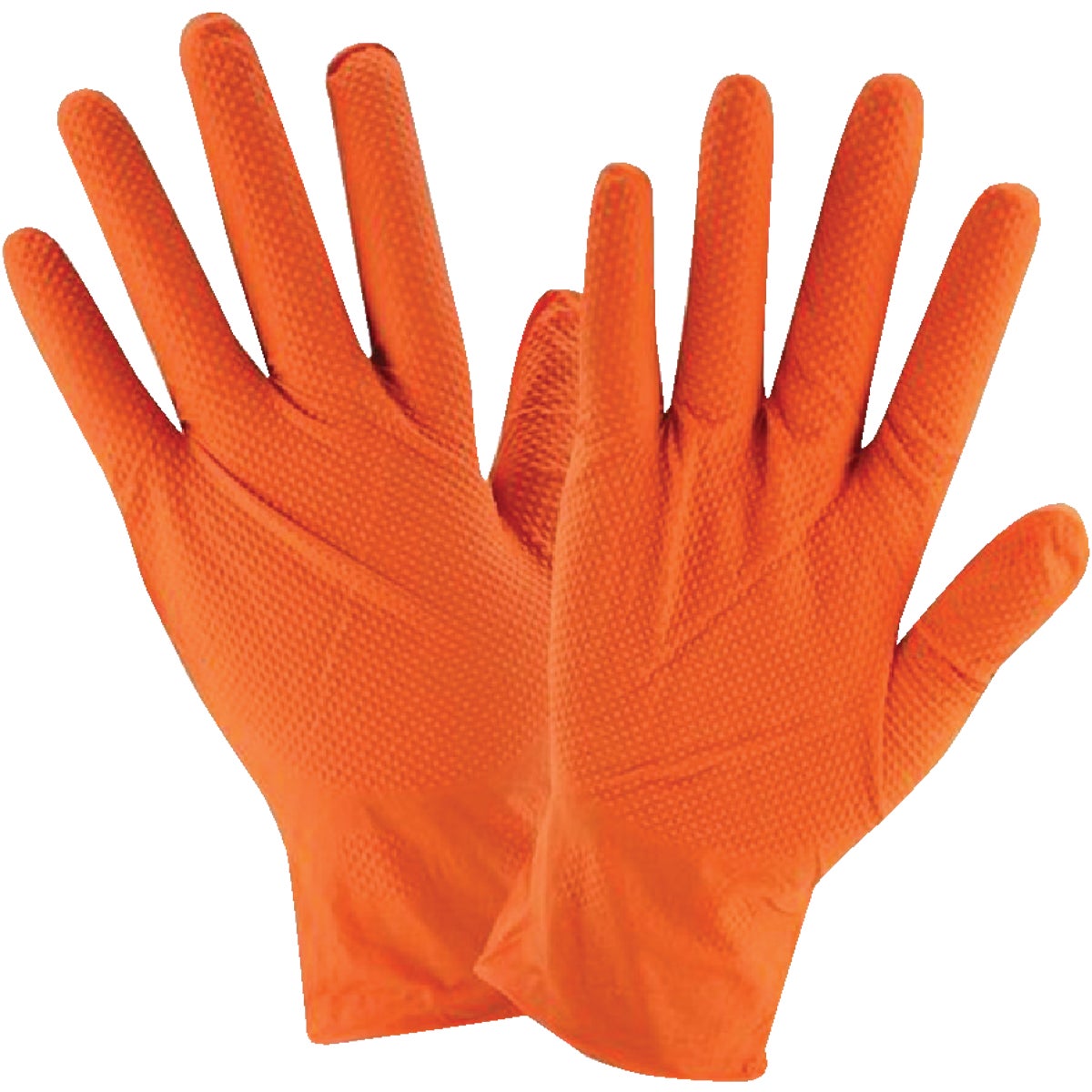 West Chester Protective Gear Posi Shield Large Hi Vis Industrial Grade Nitrile Disposable Glove (100-Pack)