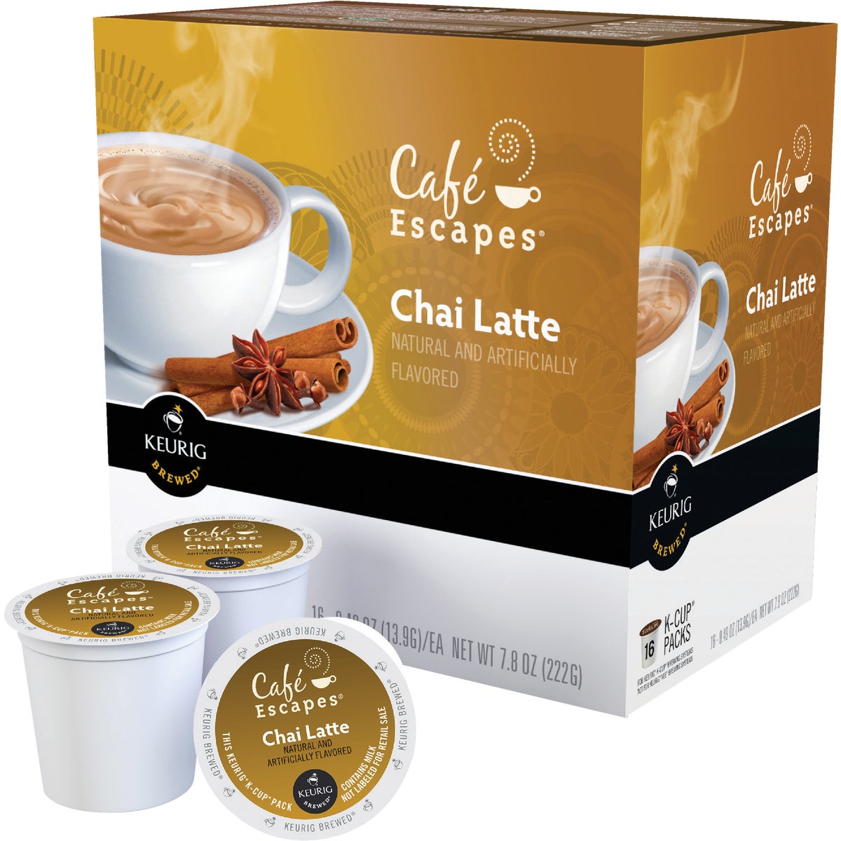 Keurig Cafe Escapes Chai Latte  K-Cup (16-Pack)