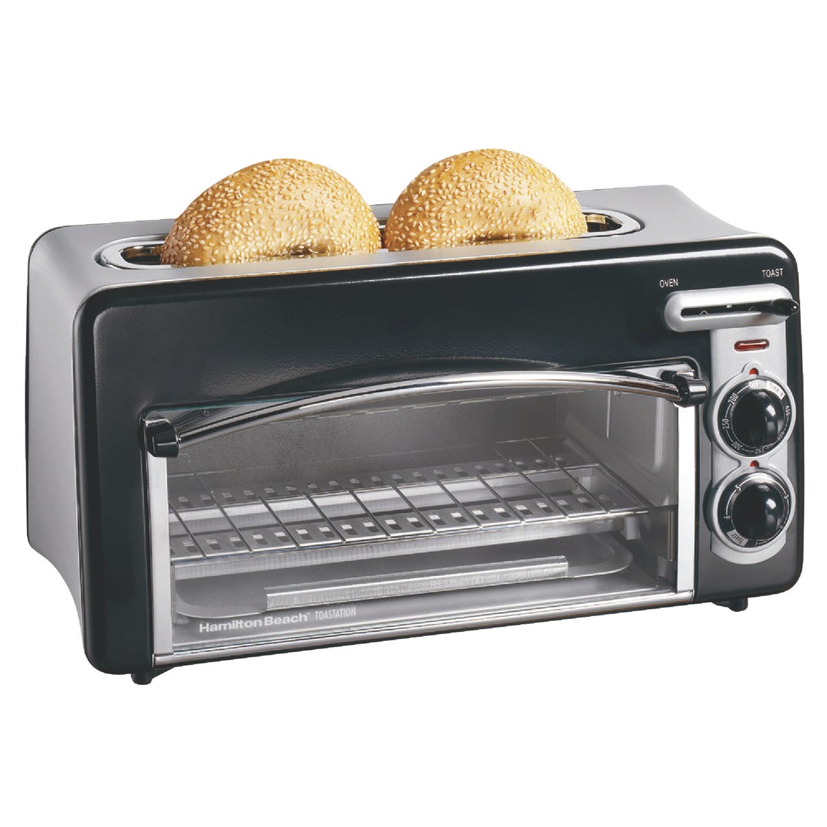 Hamilton Beach Toastation 2-Slice Black Toaster Oven