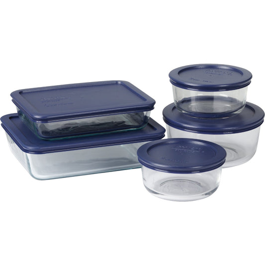 Pyrex Glass Storage Bakeware Set (10-Piece)