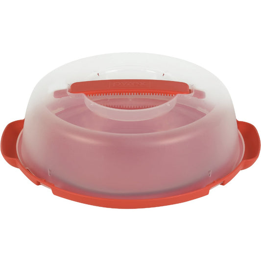 Pyrex Portables Plastic Pie Plate Carrier with Handle