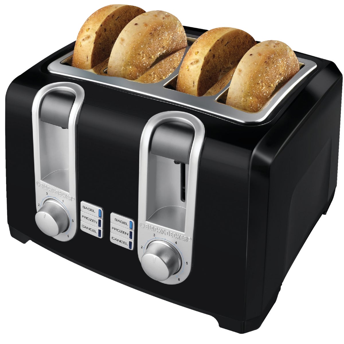 Black & Decker 4-Slice Black Toaster