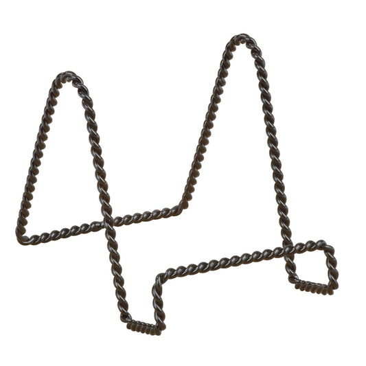 Tripar 3 In. H. Black Twisted Wire Plate Stand