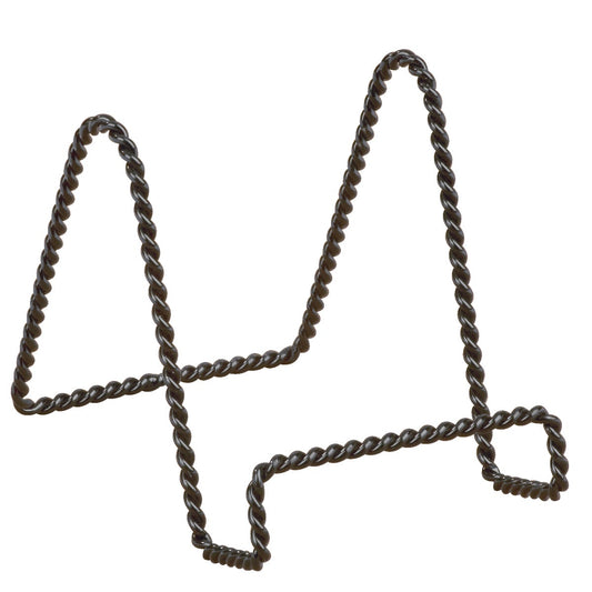 Tripar 4 In. Black Twisted Wire Plate Stand