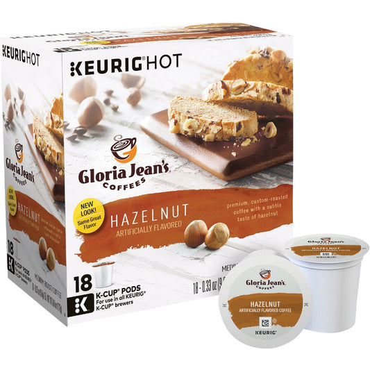 Keurig Gloria Jean's Hazelnut Coffee K-Cup (18-Pack)