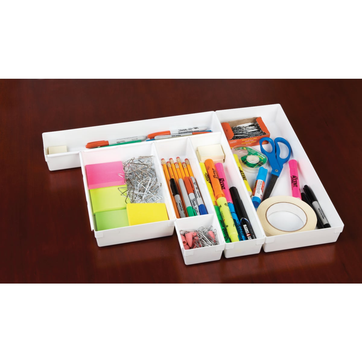 Rubbermaid 3 In. x 9 In. x 2 In. White Drawer Organizer Tray