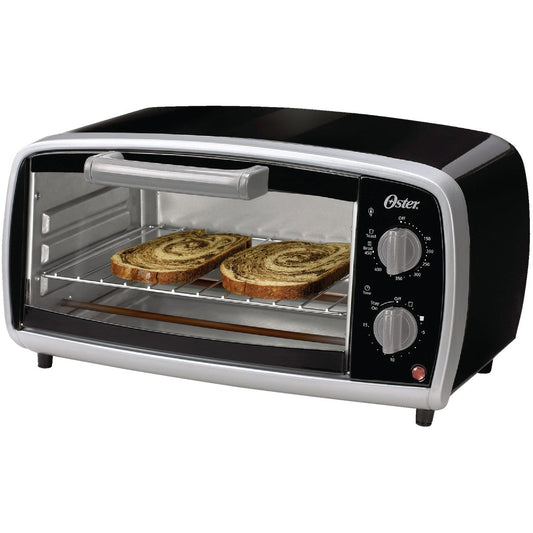 Oster 4-Slice Black Toaster Oven