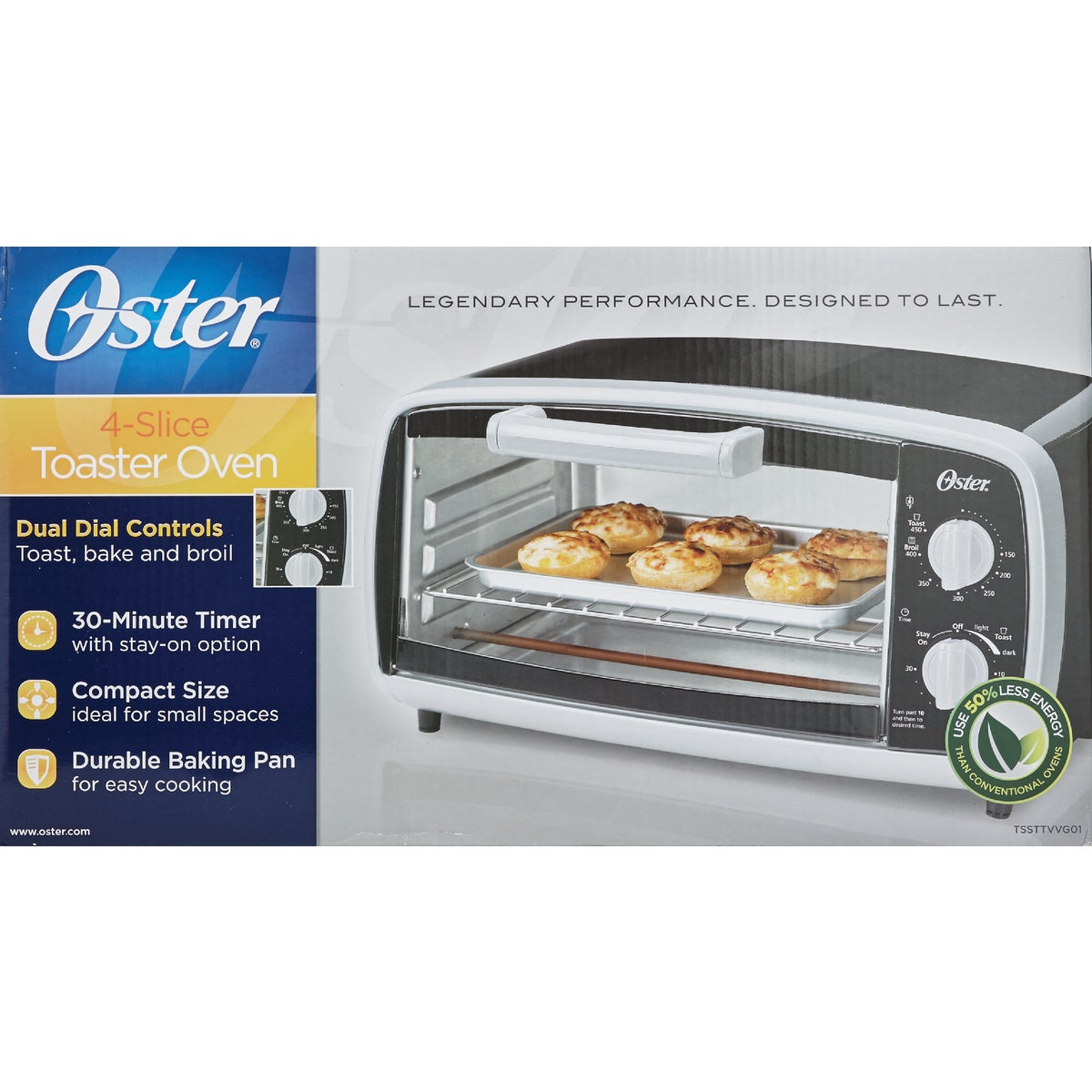 Oster 4-Slice Black Toaster Oven