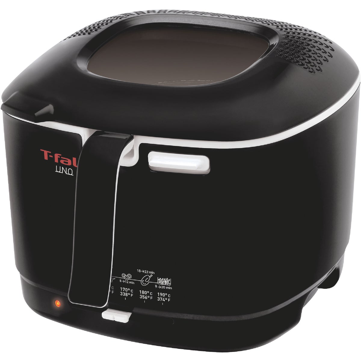 T-Fal Uno 1.69 Qt. Black Plastic Deep Fryer