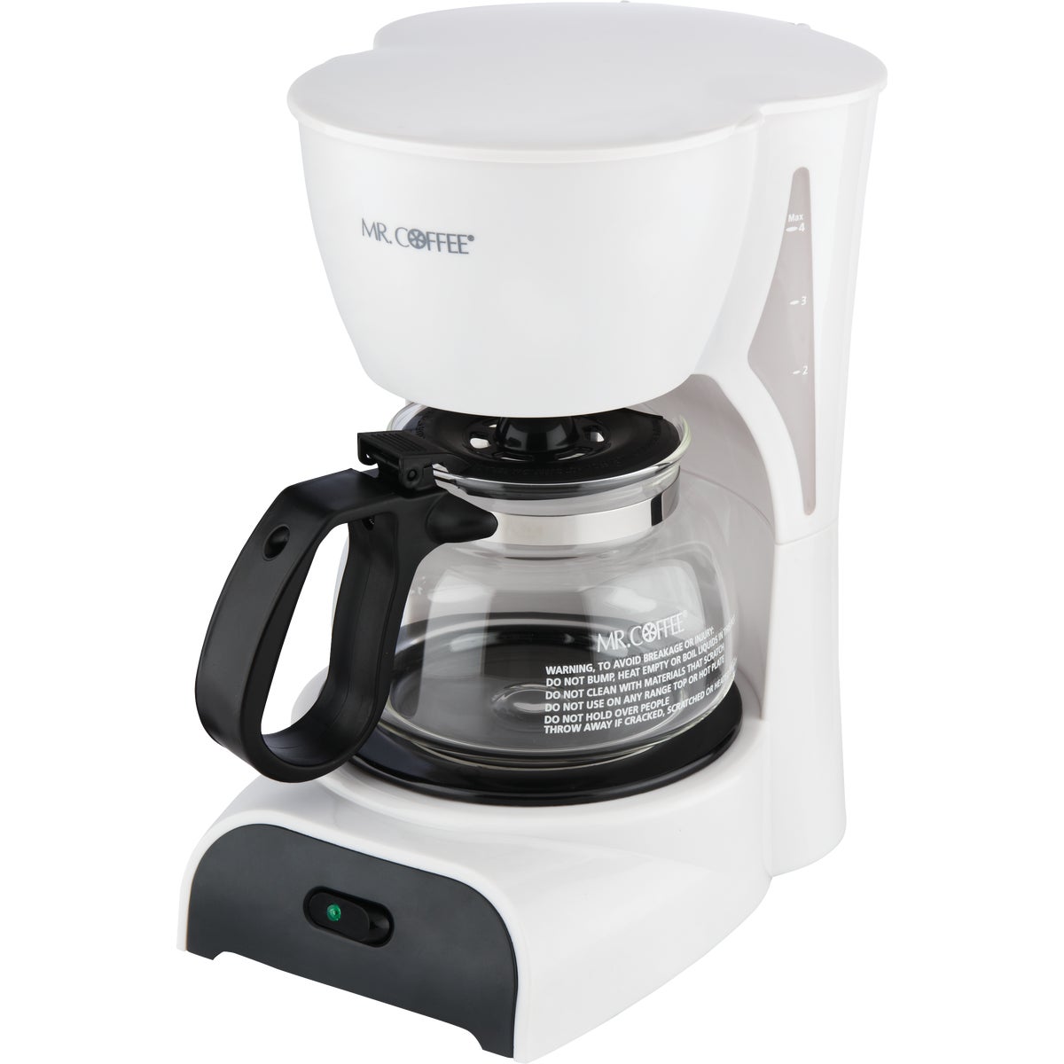 Mr Coffee 4 Cup White Coffee Maker