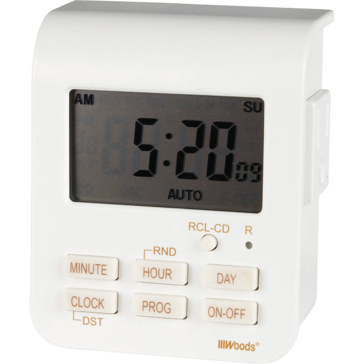 Woods 125V Indoor Digital Heavy-Duty Timer