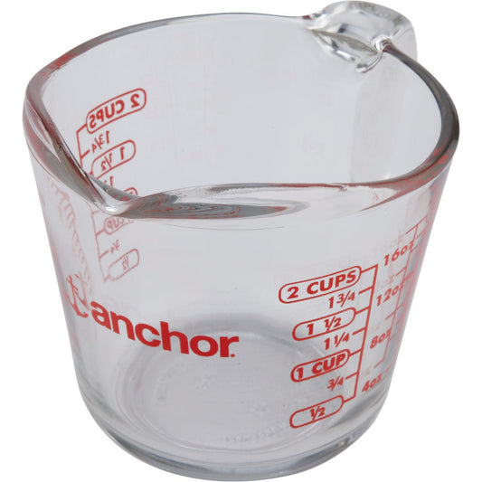 Anchor Hocking 2 Cup Clear Glass Measuring Cup