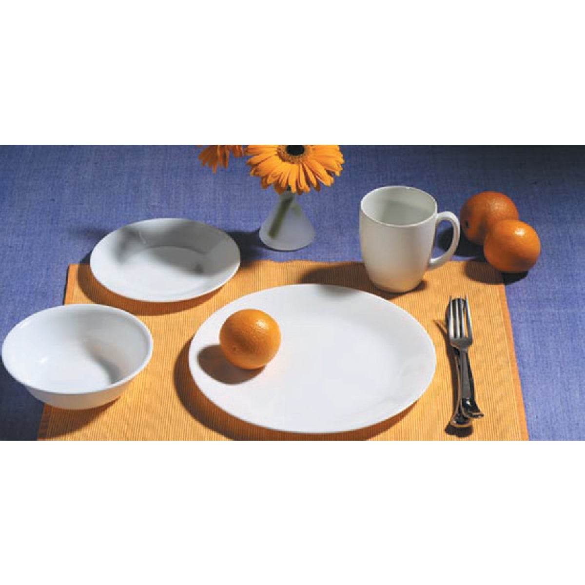 Corelle Winter Frost White Dinnerset (16 Piece)