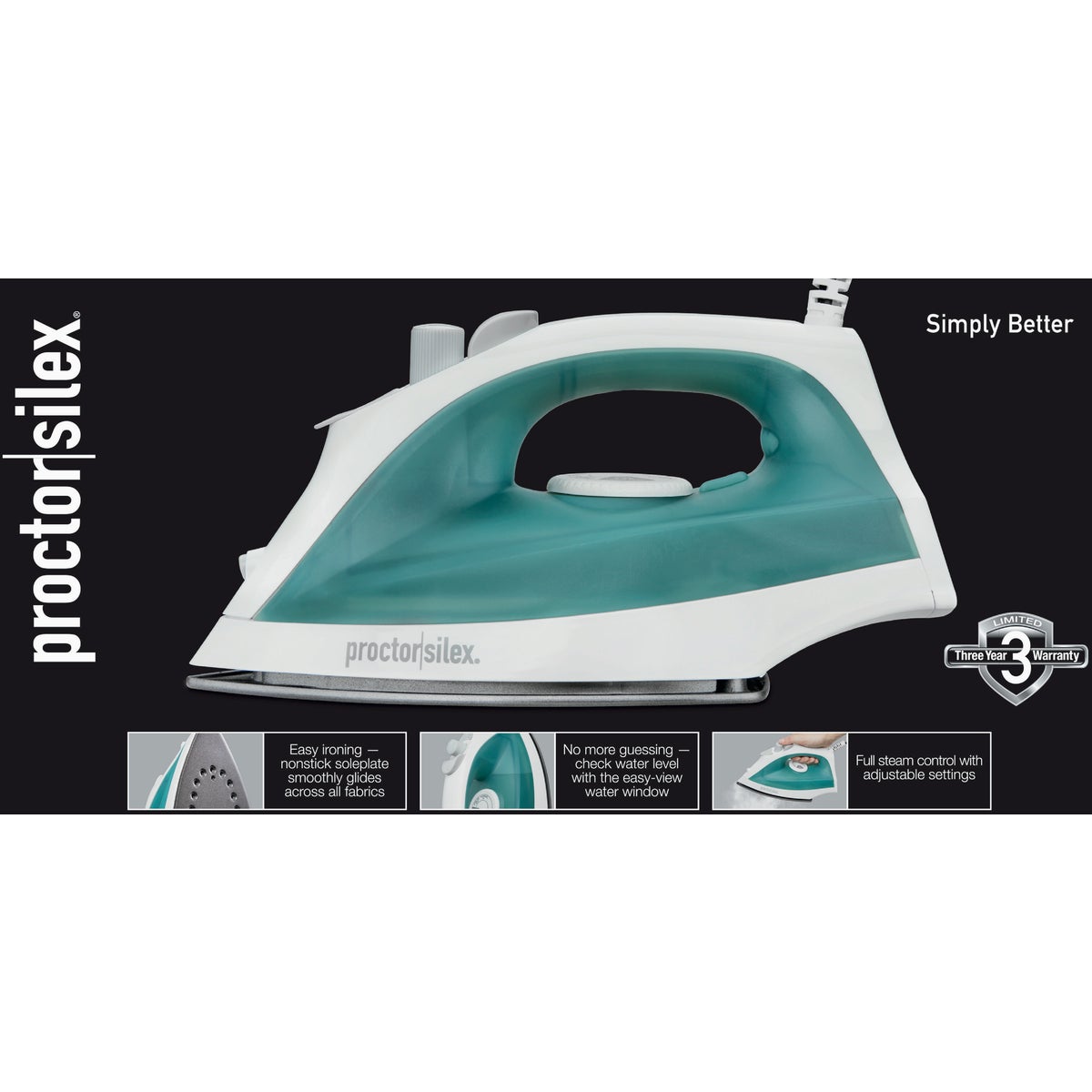 Proctor-Silex Adjustable Steam Iron