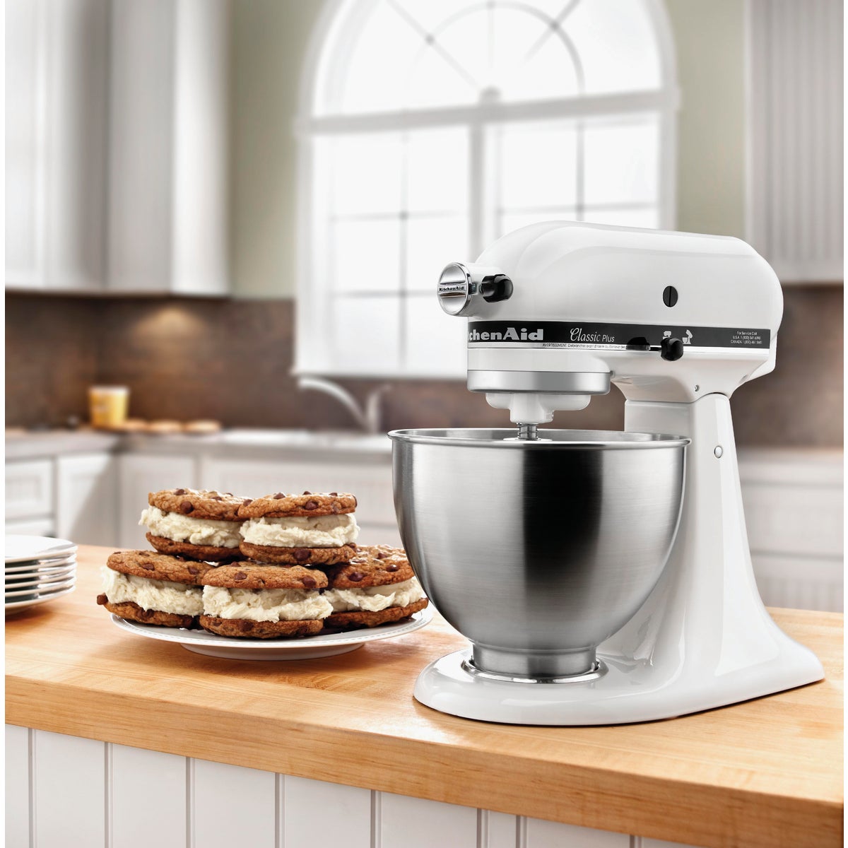 KitchenAid Classic Plus 10-Speed White Stand Mixer