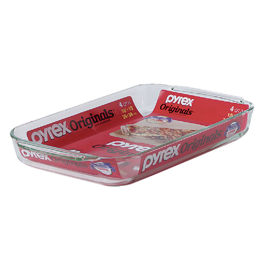 Pyrex 4 Qt. Oblong Glass Baking Dish