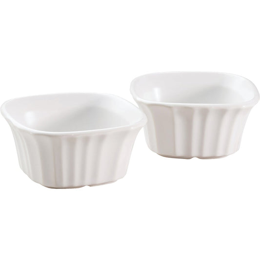 Corningware 7 Oz. Stone Ware French White Ramekin (2-Piece)