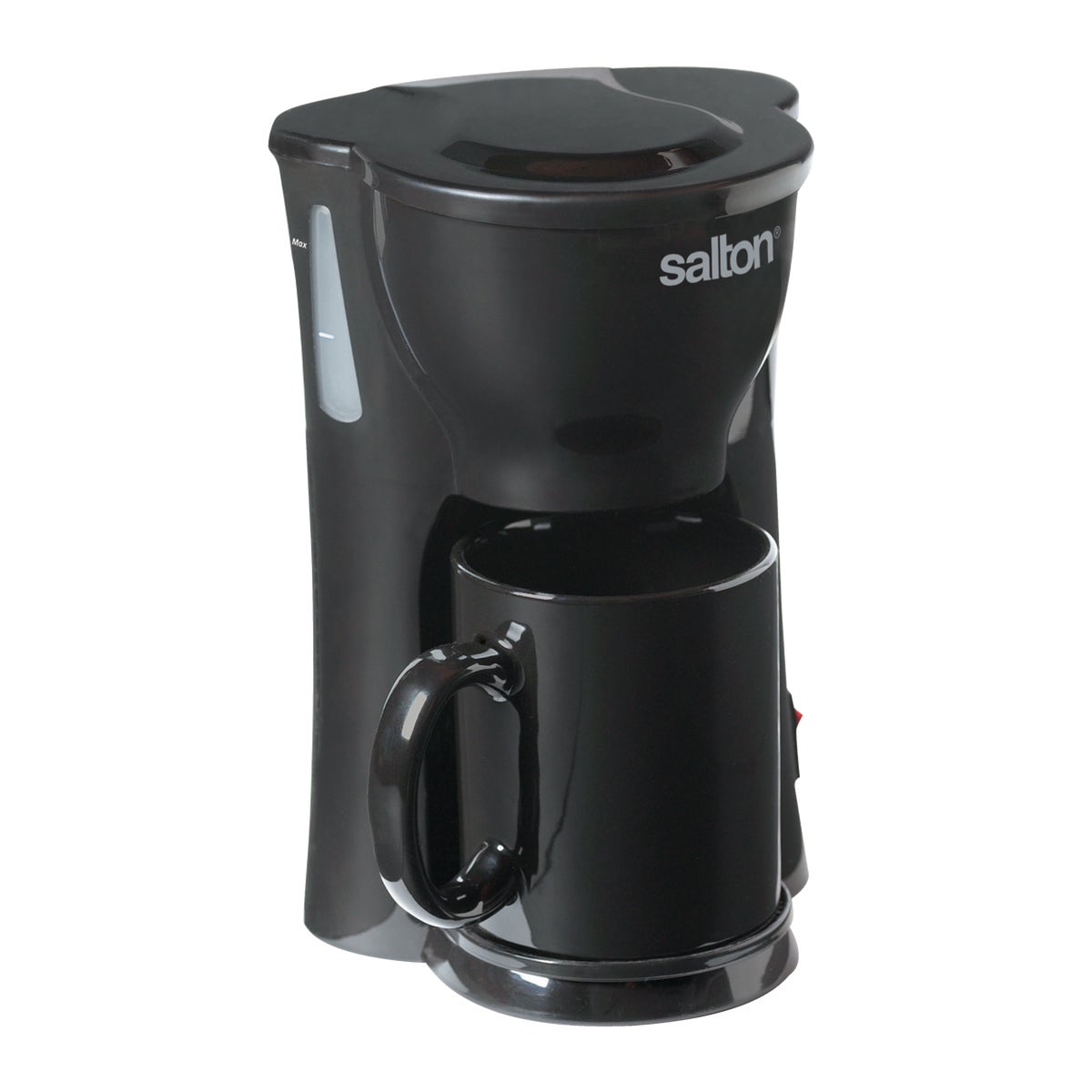 Salton 1-Cup Black Space Saving Coffee Maker