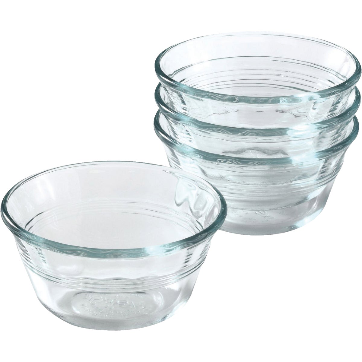 Pyrex Prepware 6 Oz. Custard Cups, (4-Pack)