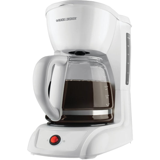 Black & Decker 12 Cup White Coffee Maker