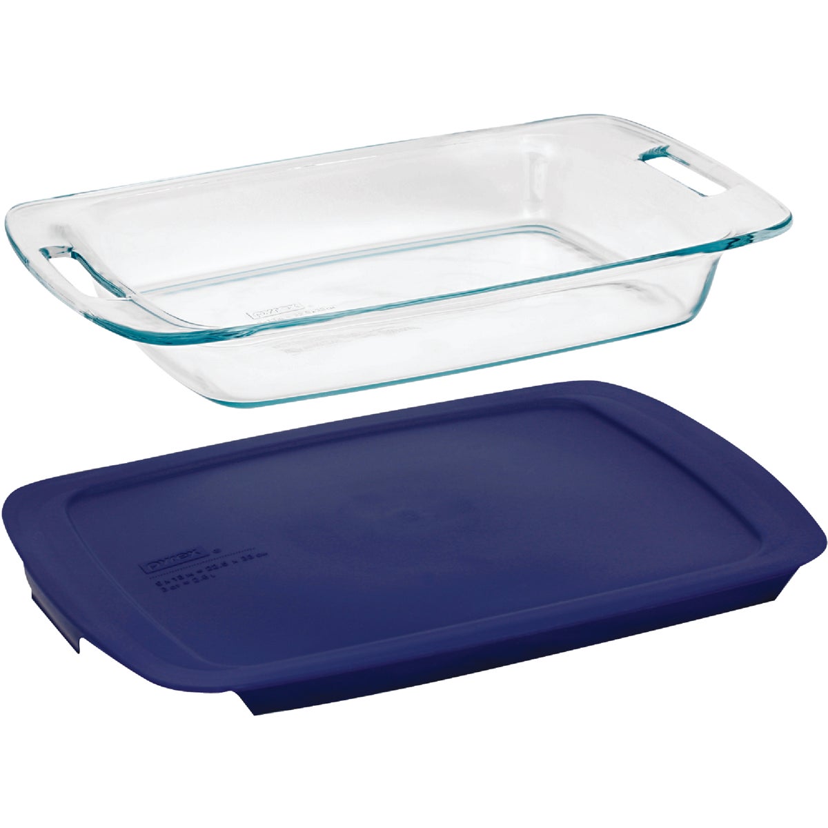 Pyrex Easy Grab 3 Qt. Glass Oblong Baking Dish with Lid