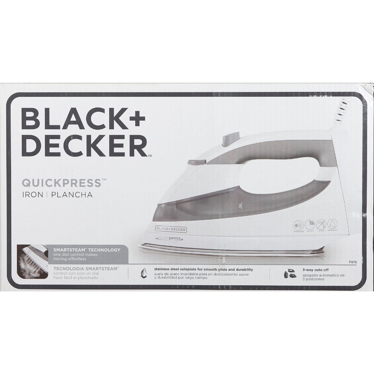 Black & Decker QuickPress 1200W Smart Steam Iron