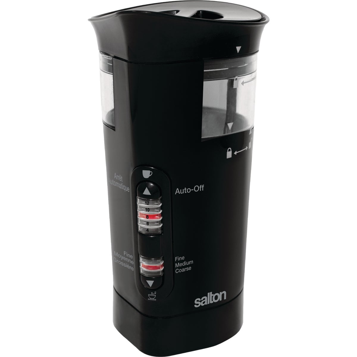 Salton 12-Cup Black Smart Coffee Grinder