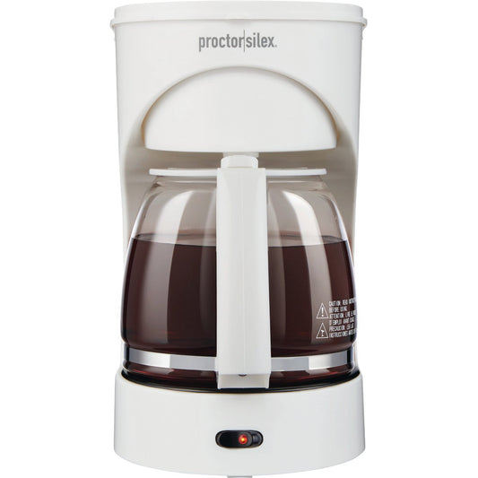 Proctor-Silex 12 Cup White Coffee Maker