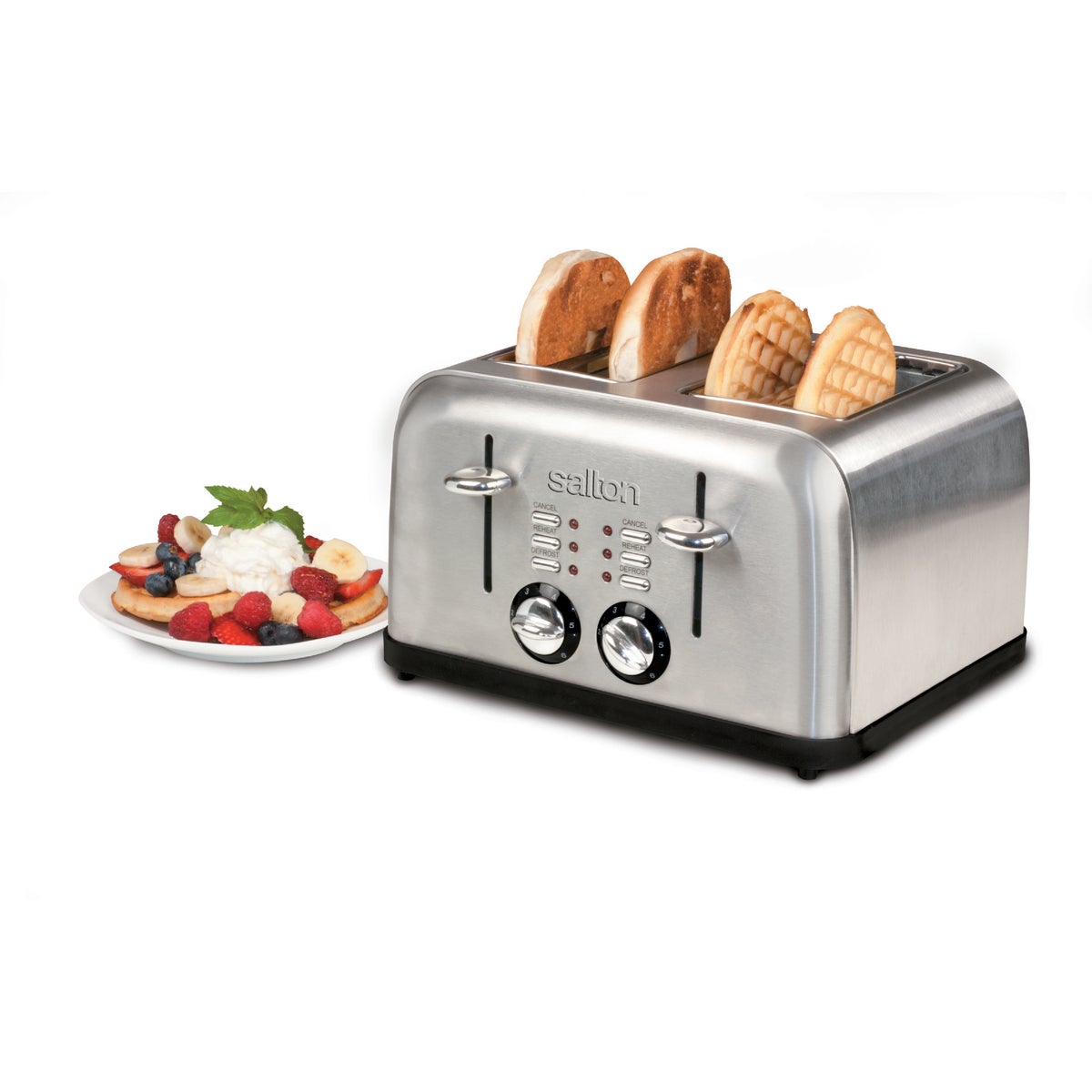 Salton 4-Slice Stainless Steel Toaster