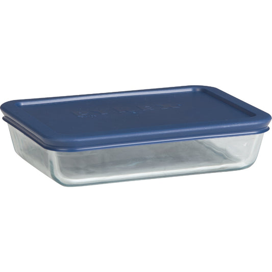 Pyrex Simply Store 3-Cup Rectangle Glass Storage Container with Lid