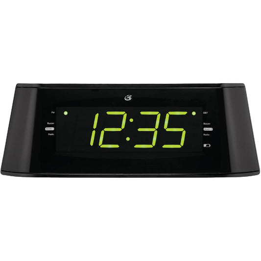 GPX Dual Alarm Clock Radio with USB Port