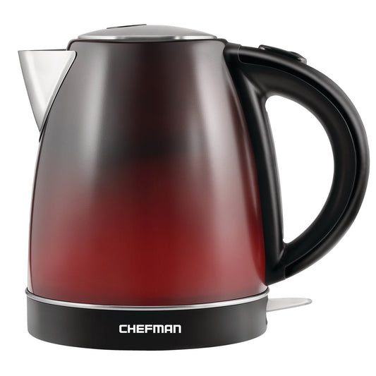 Chefman 1.7 Liter Stainless Steel Color Changing Electric Kettle
