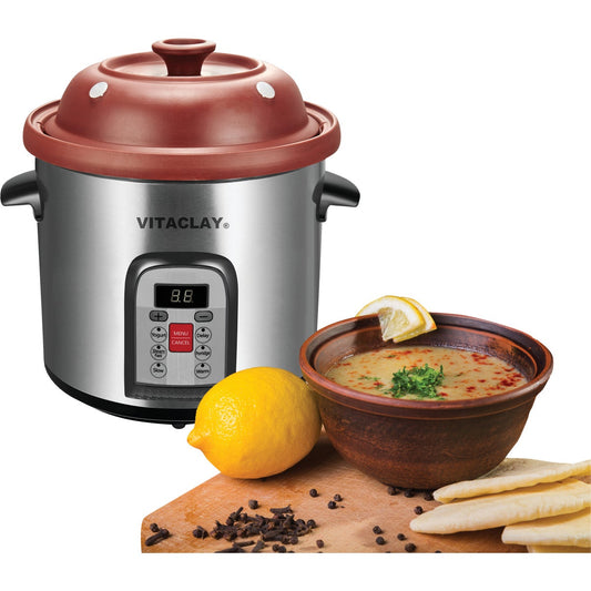 VitaClay 6 Qt. 6-In-1 Multi-Crock & Stock Pot