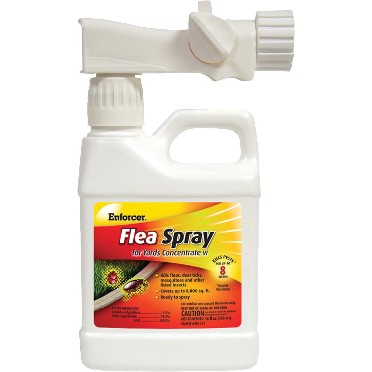 Enforcer 16 Oz. Ready To Spray Hose End Tick & Flea Killer Yard Spray