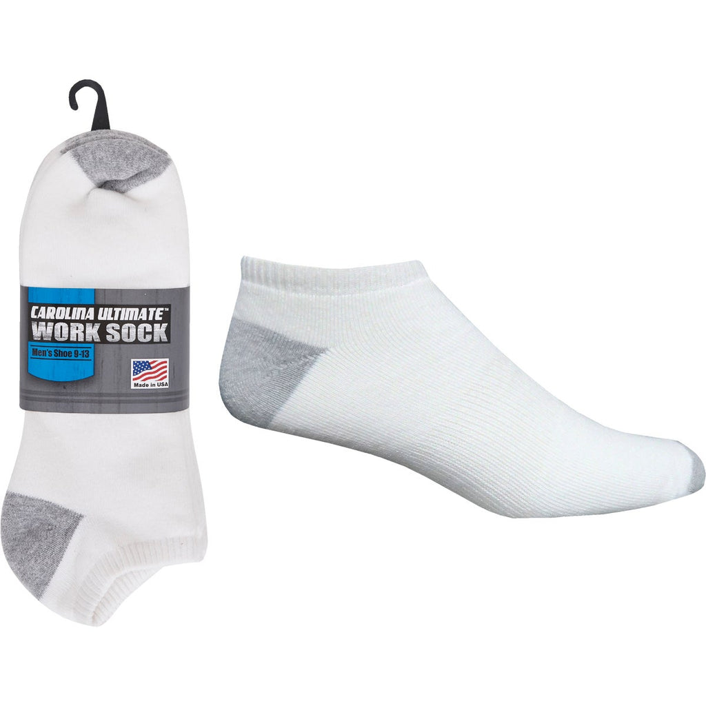 Carolina Ultimate Large White No-Show Sock (3-Pack)