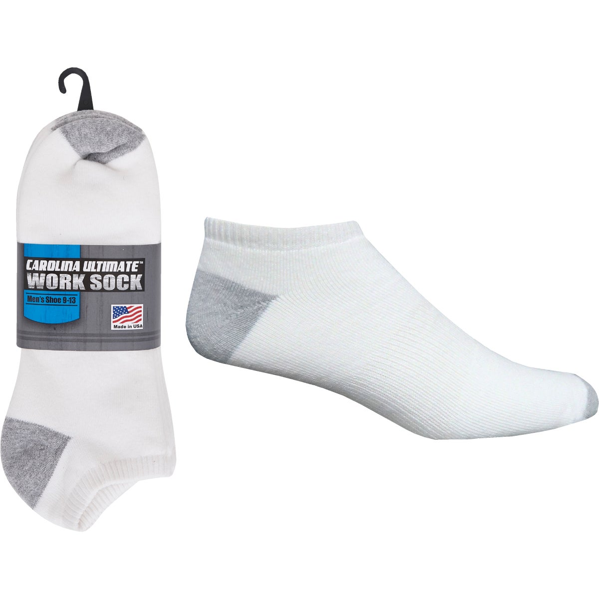 Carolina Ultimate Large White No-Show Sock (3-Pack)