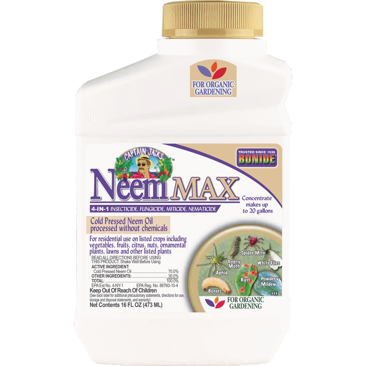 Bonide Captain Jack's 1 Pt. Concentrate Neem Oil Insect Killer