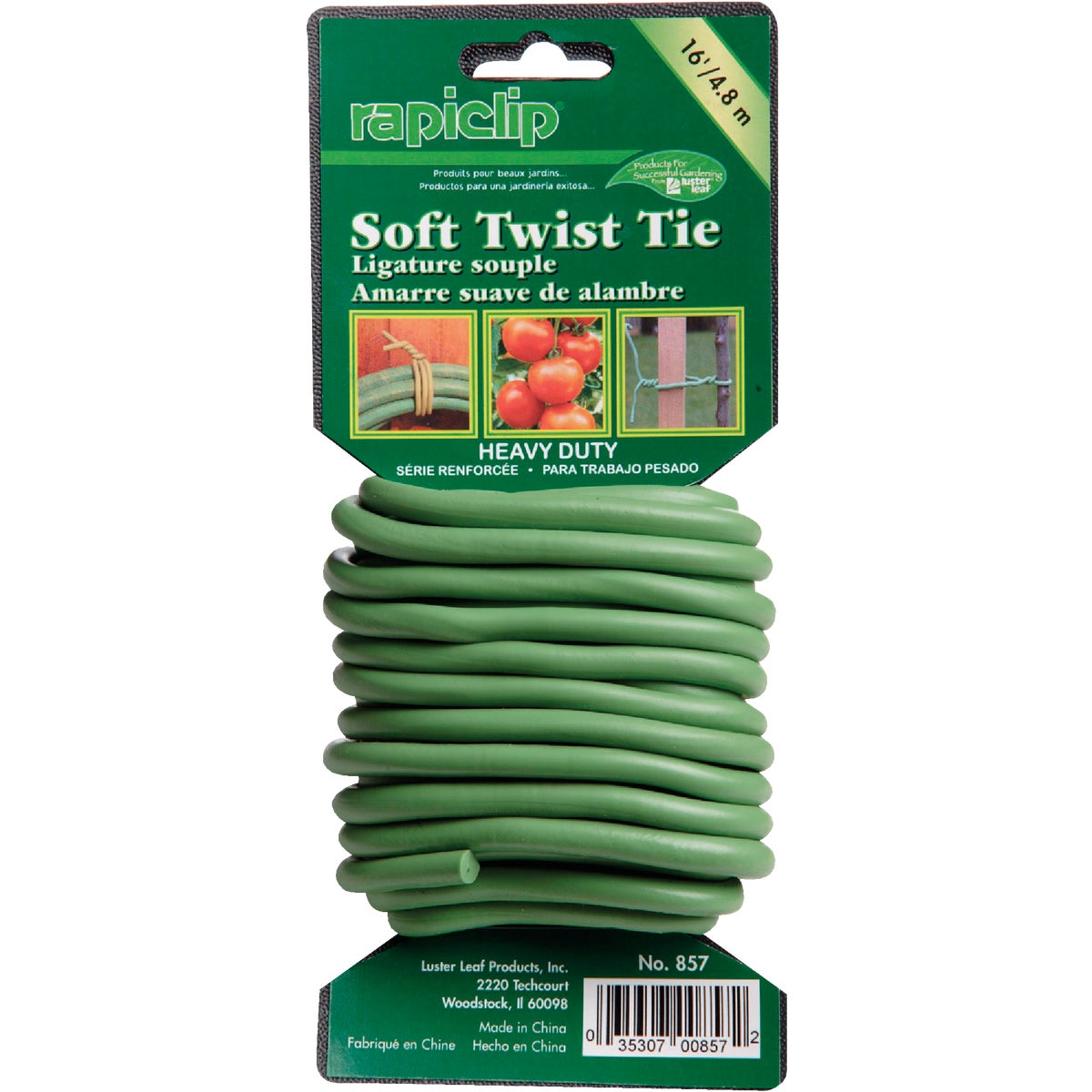 Rapiclip 16 Ft. Green Heavy-Duty Soft Wire Twist Ties