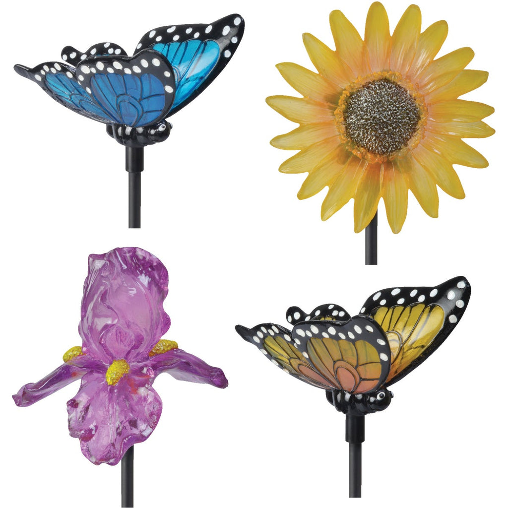 Moonrays Polyresin 35 In. H. Solar Stake Light Lawn Ornament