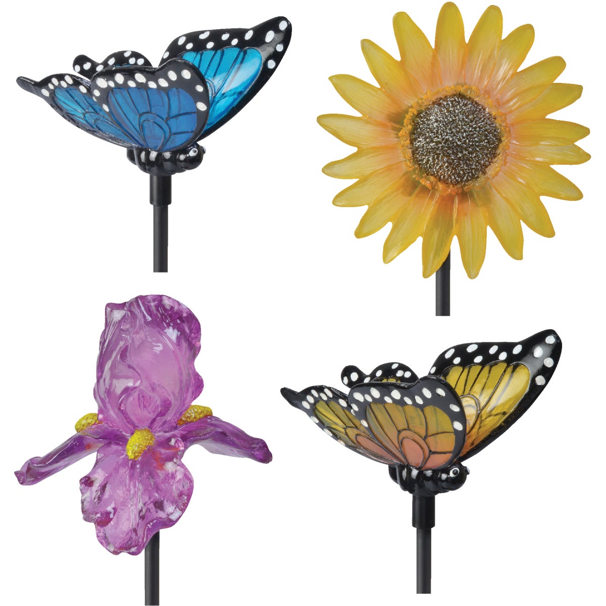 Moonrays Polyresin 35 In. H. Solar Stake Light Lawn Ornament