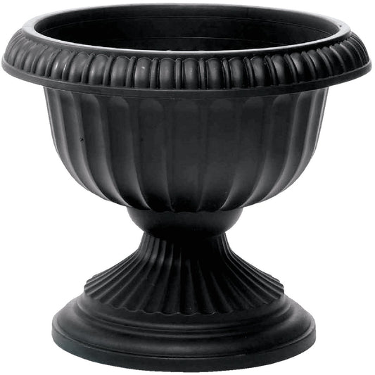 Novelty 12 In. W. x 11 In. H. x 12 In. L. Poly Black Urn