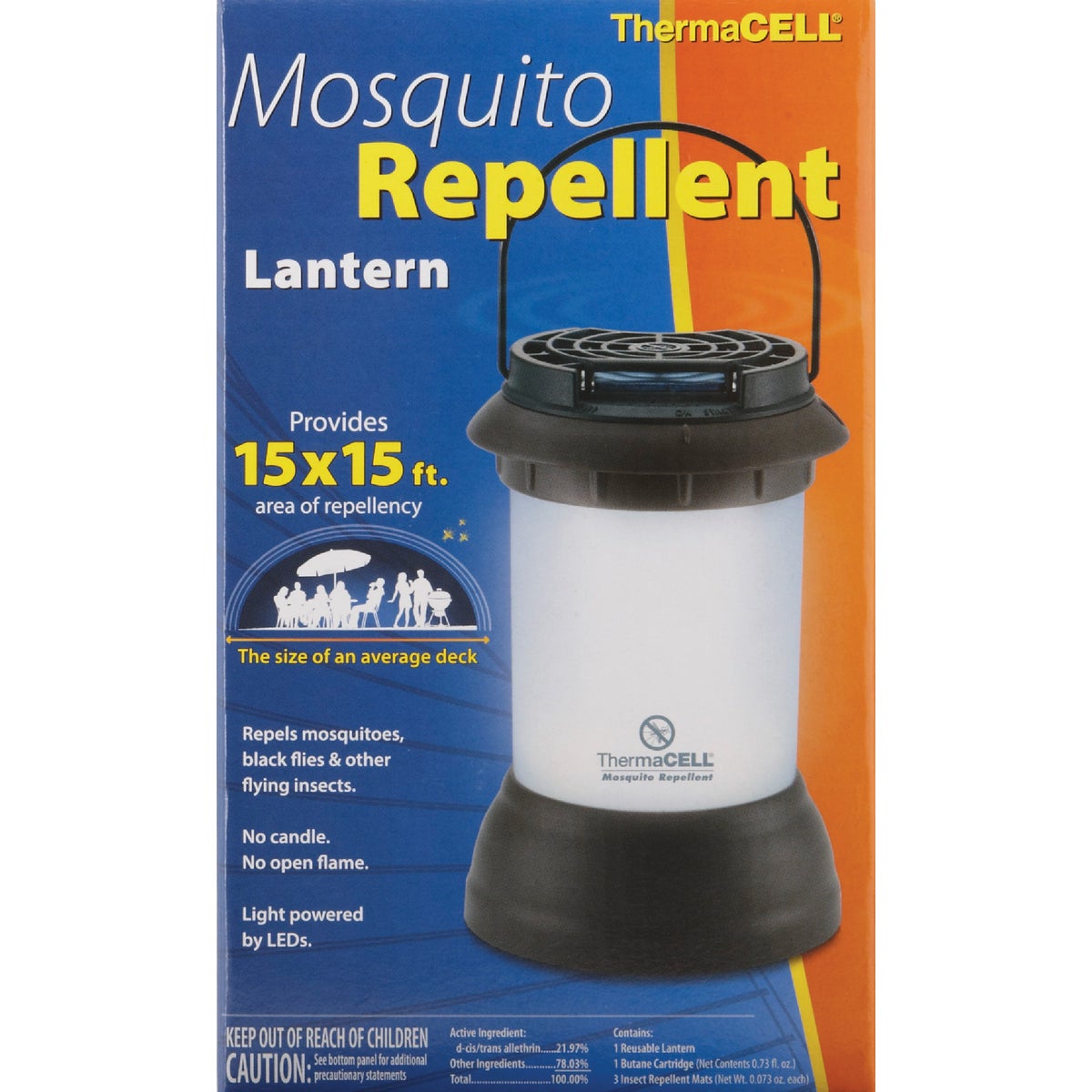 Thermacell 225 Sq. Ft. Coverage Area 12 Hr. Backyard Mosquito Repellent Lamp