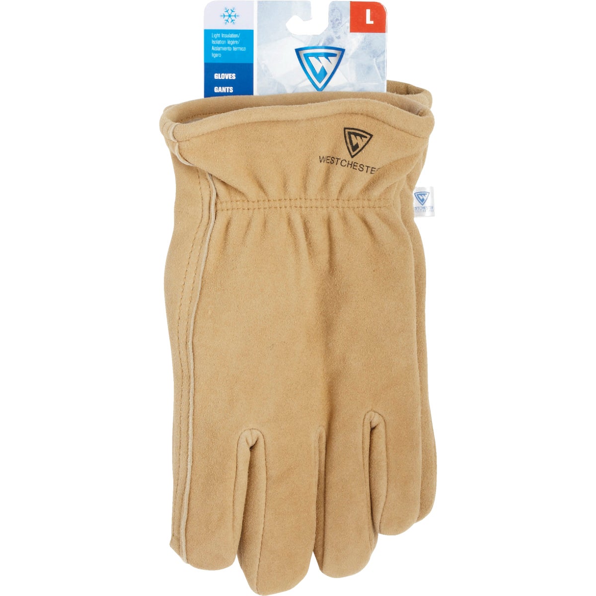 West Chester Men's Large Deerskin Leather Winter Work Glove