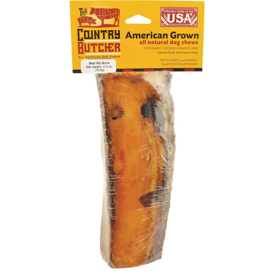 The Country Butcher 2.6 Oz. Beef Rib Chew Bone (2-Pack)