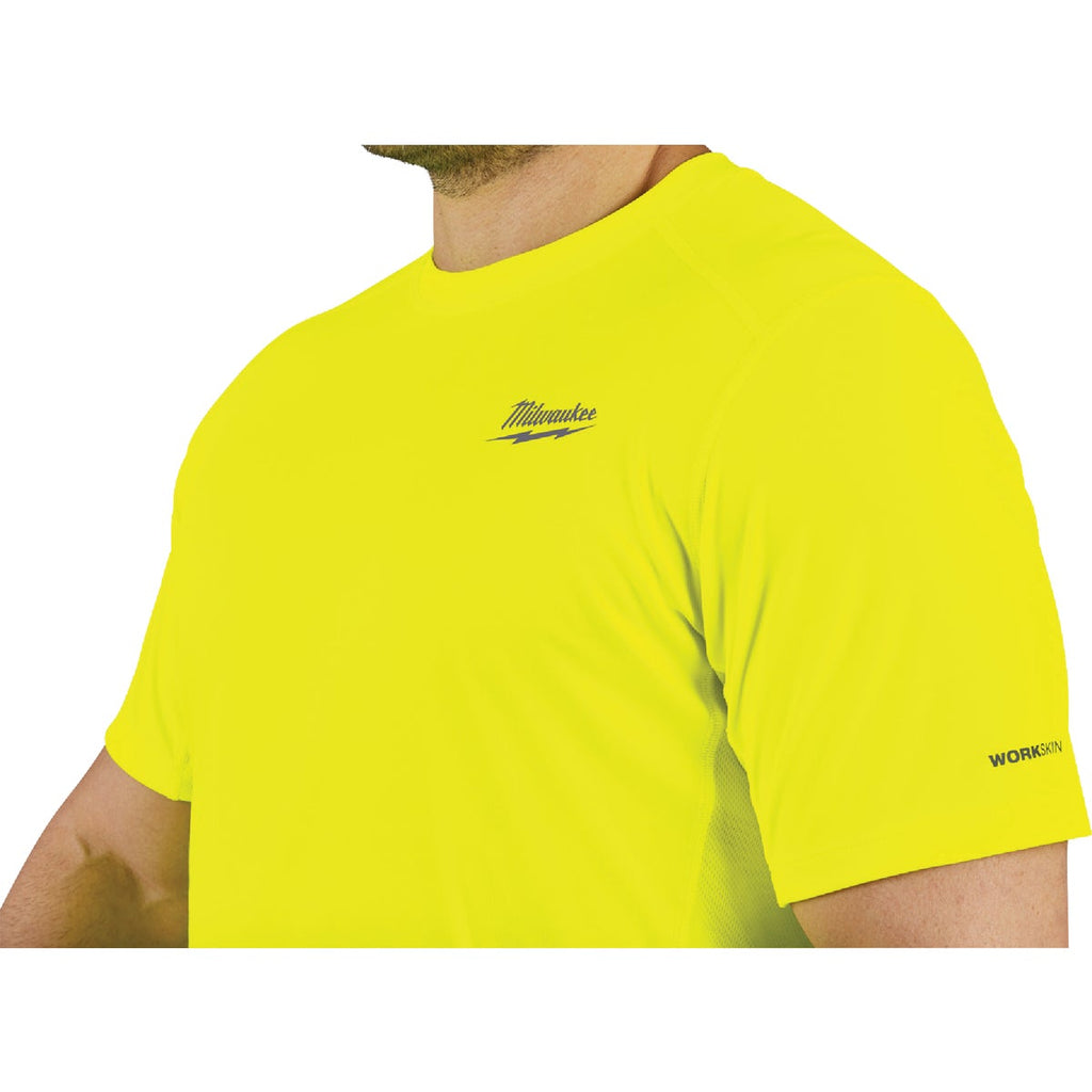Milwaukee Workskin Medium High Visibility Short Sleeve Men's Lightweight Performance Shirt