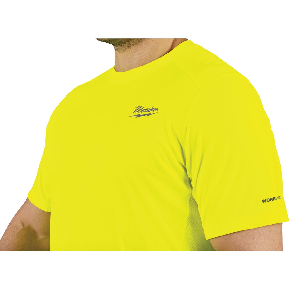 Milwaukee Workskin Medium High Visibility Short Sleeve Men's Lightweight Performance Shirt