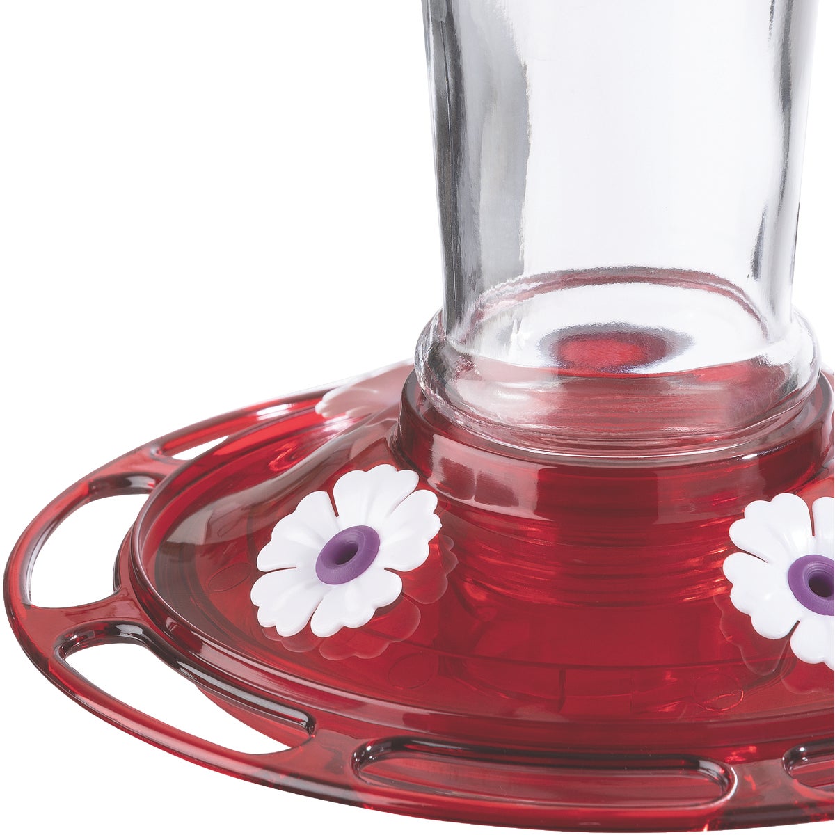 More Birds Ruby 10 Oz. Glass Hummingbird Feeder