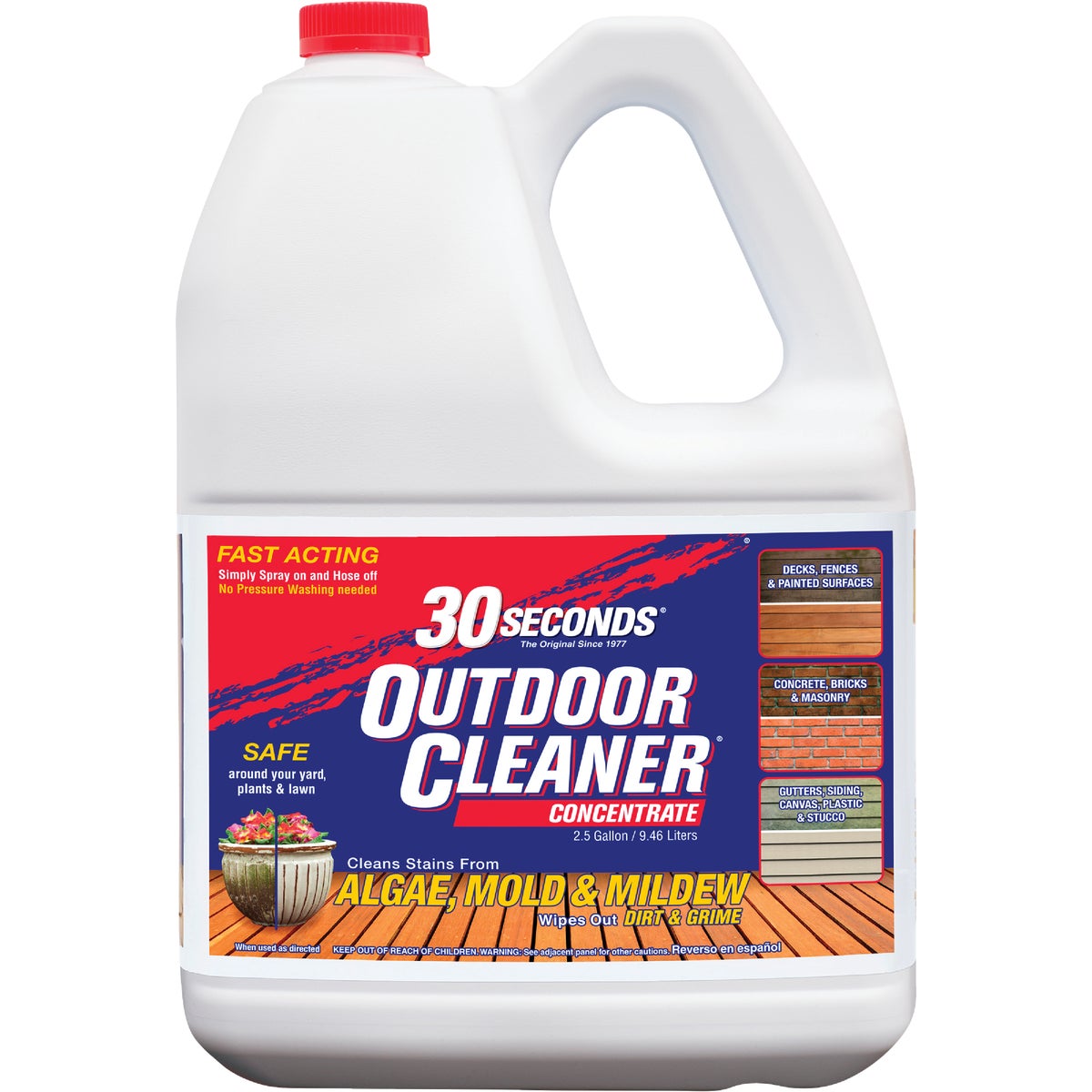 30 seconds Outdoor Cleaner 2.5 Gal. Concentrate Algae, Mold & Mildew Stain Remover